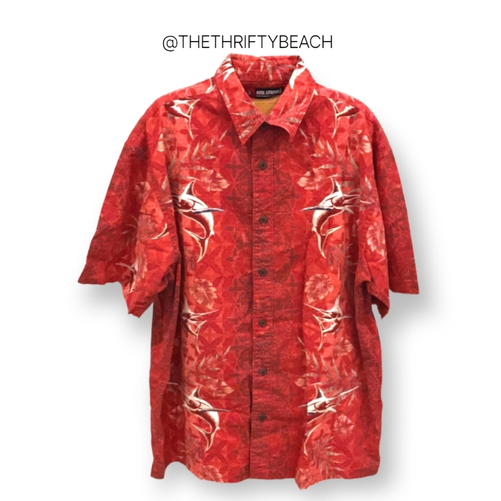 Reel Legends Swordfish Button Down